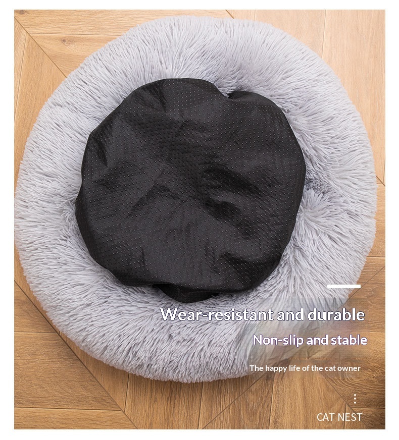 Removable And Washable Dog Bed, Detachable Cat Bed, Made Of Long-pile Plush detail photo 11
