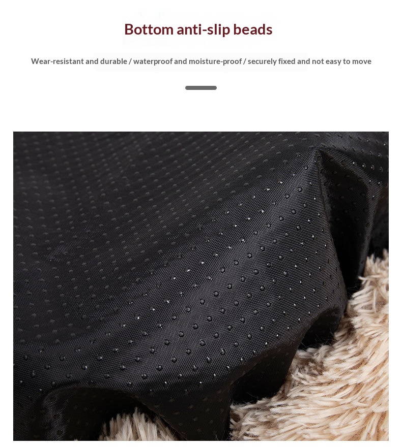 Removable And Washable Dog Bed, Detachable Cat Bed, Made Of Long-pile Plush detail photo 1