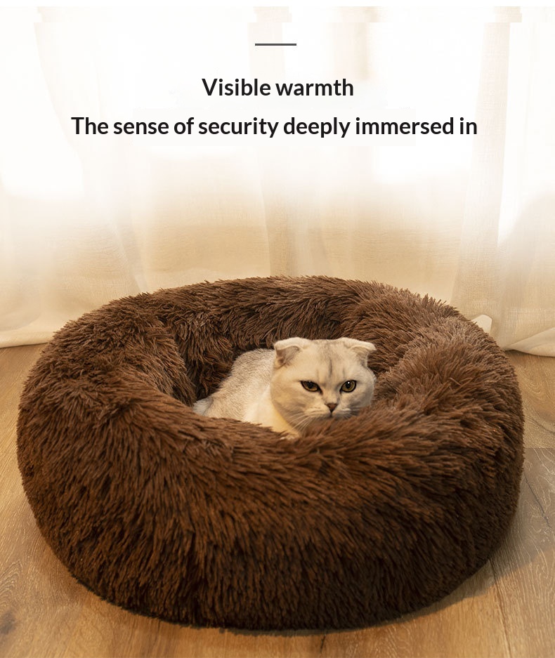 Removable And Washable Dog Bed, Detachable Cat Bed, Made Of Long-pile Plush detail photo 8