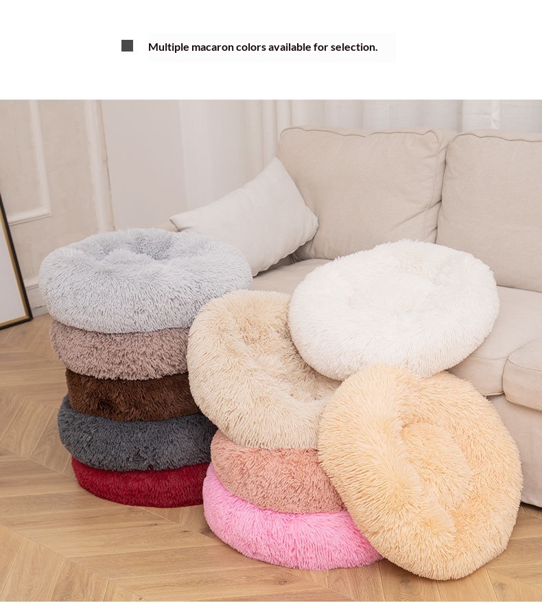 Removable And Washable Dog Bed, Detachable Cat Bed, Made Of Long-pile Plush detail photo 2