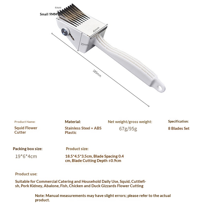 Multifunctional Squid Carving Knife Retractable Flower-cutting And Carving Tool