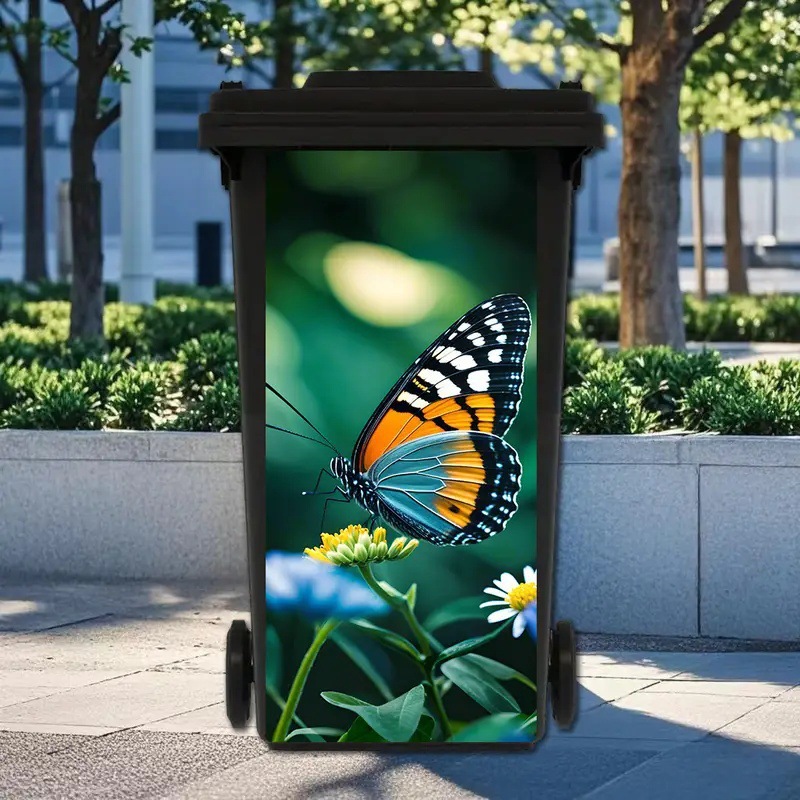 Outdoor Adhesive Trash Can Eco-Friendly Sticker