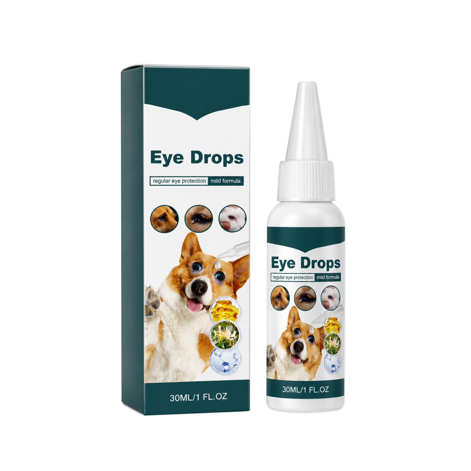 قطرة عيون للحيوانات الأليفة 30ml للعناية اليومية