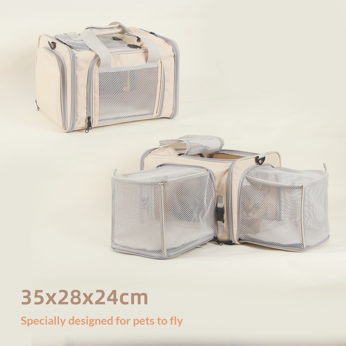 Portable Outdoor Cat Carrier, Summer Breathable Expandable Pet Bag, Lightweight Airline-approved Dog And Cat Travel Bag With Large Capacity - Portable Outdoor Cat Carrier, Summer Breathable Expandable