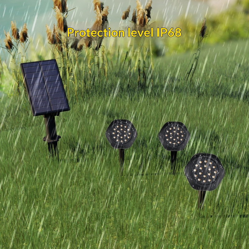 Solar-powered Underwater Disc Multi-color Outdoor Courtyard Submersible Light