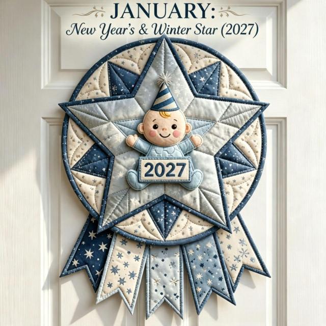 12-Month Door Hanger Sewing Kit