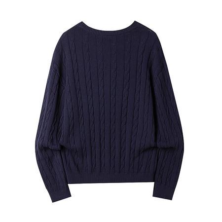 Cable-Knit Round-Neck Sweater, picture 4 of 6