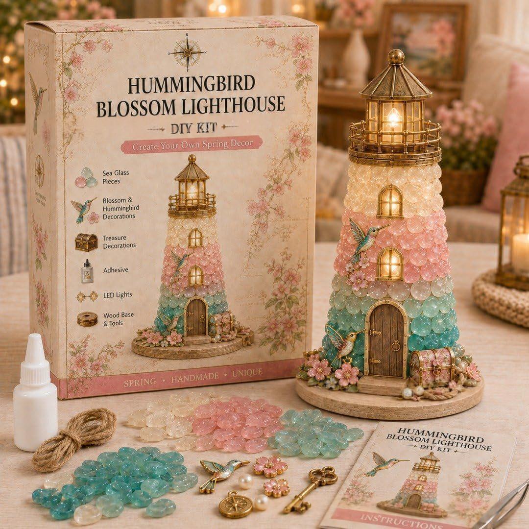 Sea Glass Style DIY Lighthouse Kit