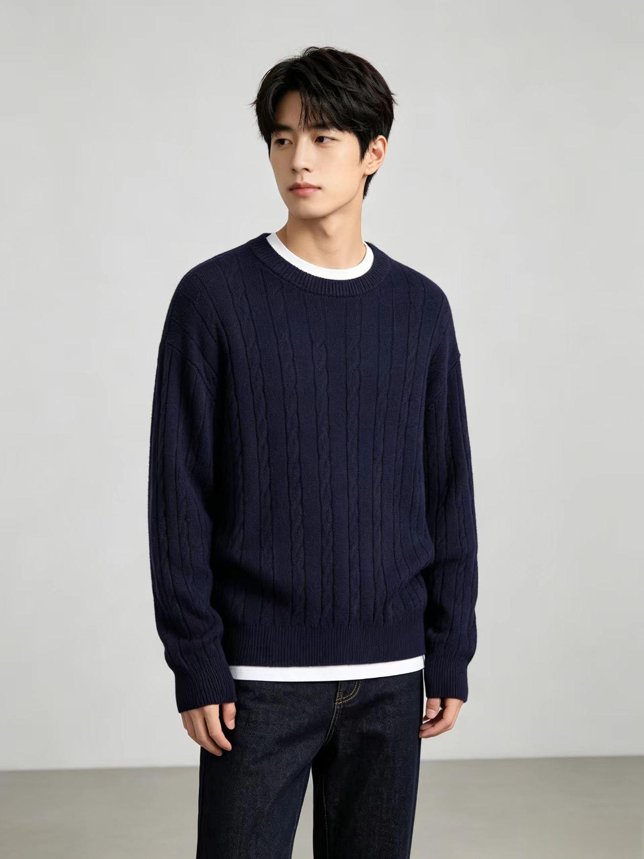 Cable-Knit Round-Neck Sweater, picture 6 of 6