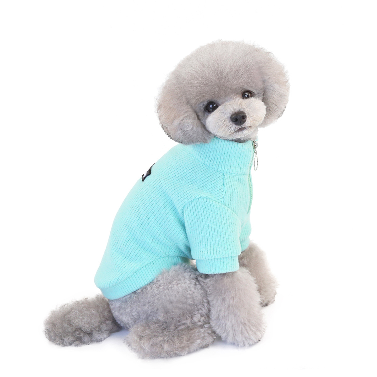 Pet Clothing Dog Zip-up Sweater detail photo 11