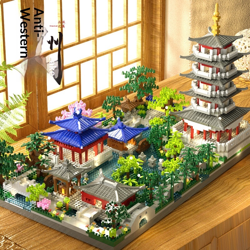 Chinese Ancient Architecture Assembly Model Children's Educational Toy