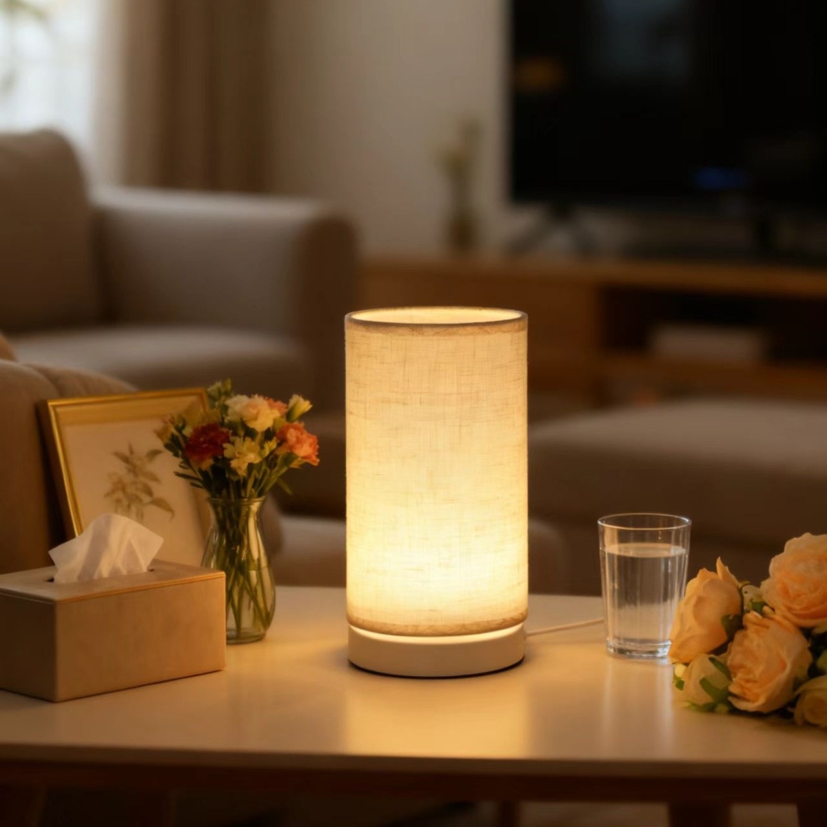 USB Bedside Table Lamp