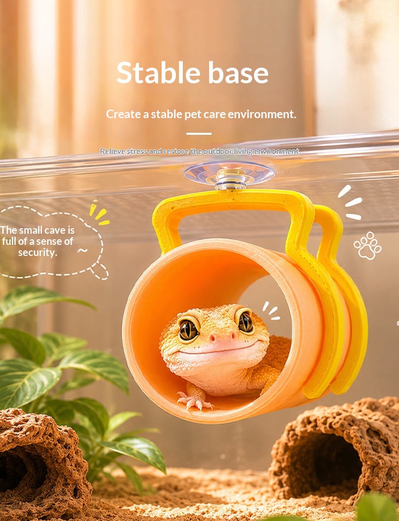 Reptile Hideout 3D-printed Tunnel With Adhesive Landscaping detail photo 6