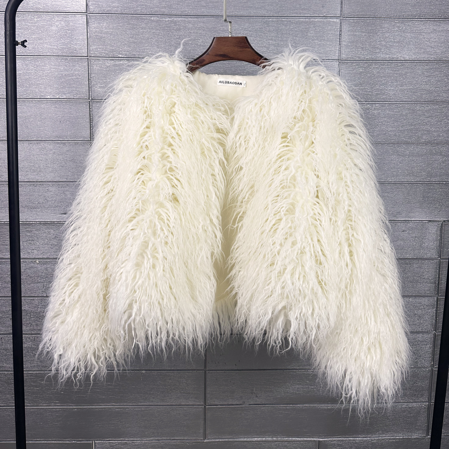 Solid Color Beach Wool Women's Short Coat