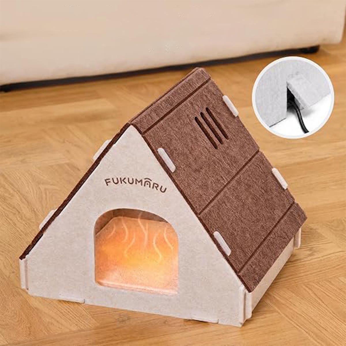Cat Bed, Felt Pet Bed, New-style Small House Cat Bed, Tent detail photo 9