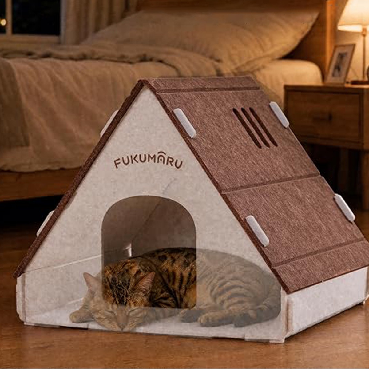Cat Bed, Felt Pet Bed, New-style Small House Cat Bed, Tent detail photo 8