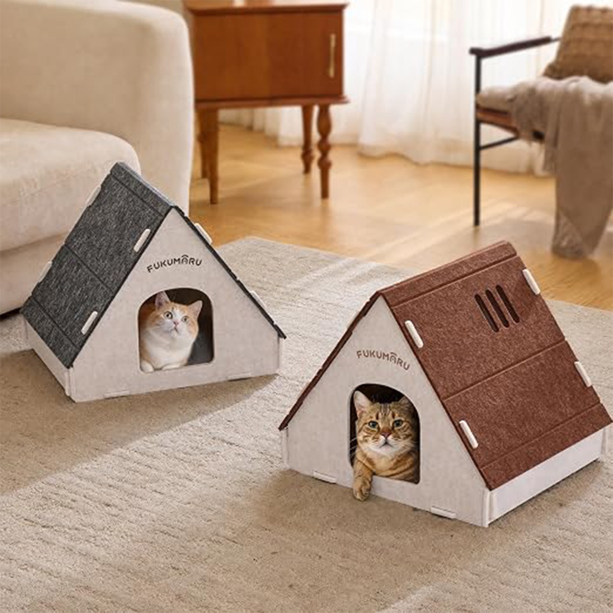 Cat Bed, Felt Pet Bed, New-style Small House Cat Bed, Tent detail photo 2