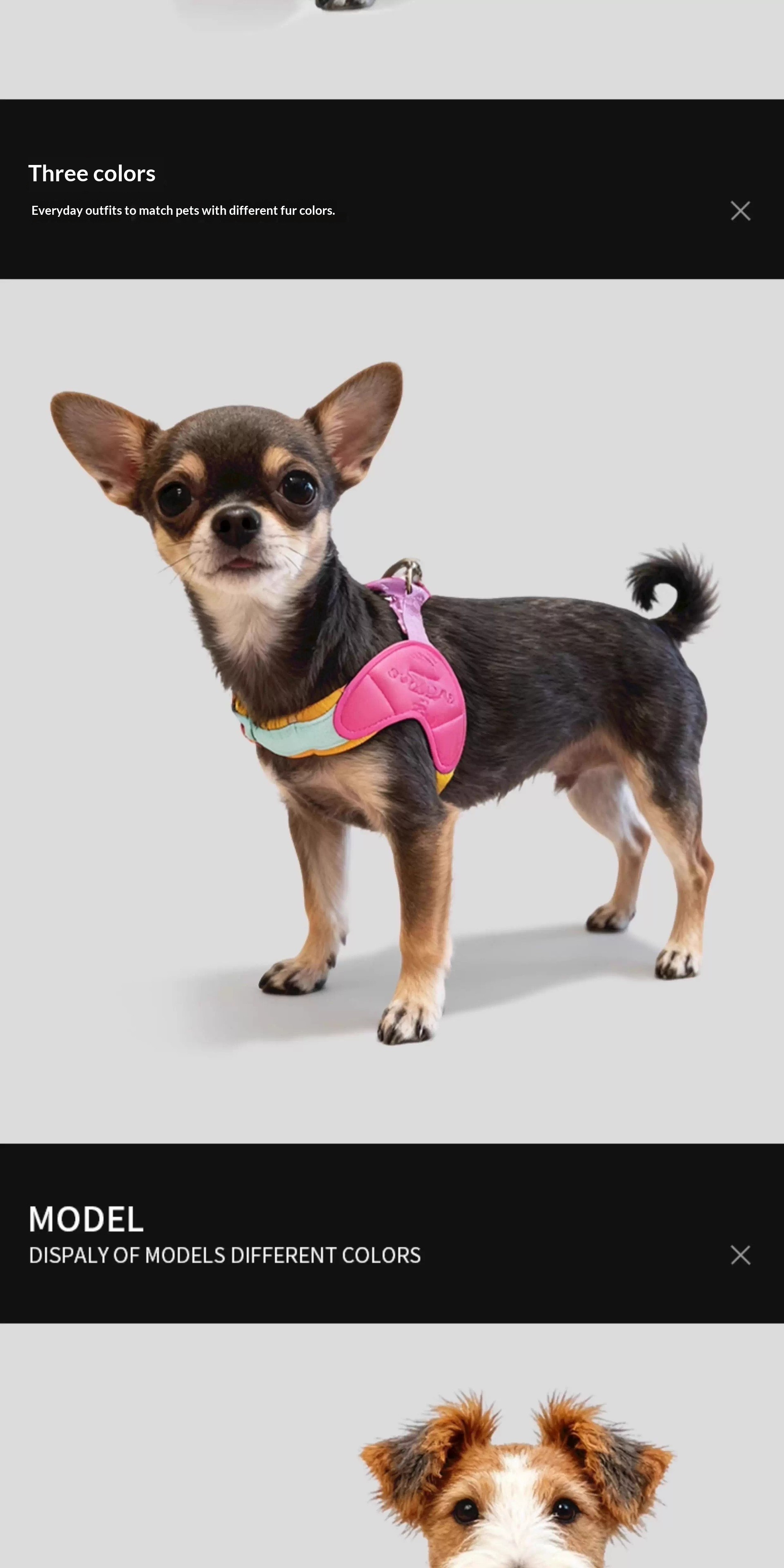 V-shaped Vest-style Dog Harness detail photo 3