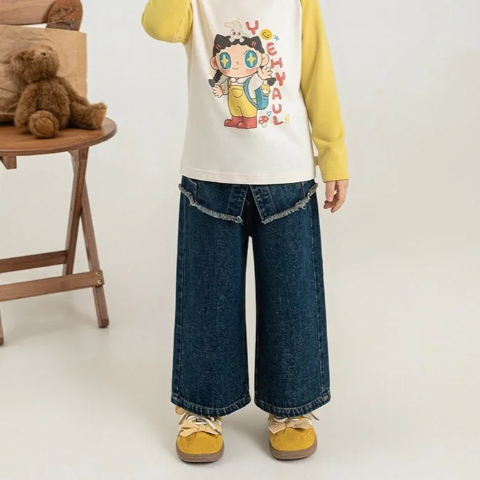 Sweet and Edgy Casual Breathable Butt-flap Jeans