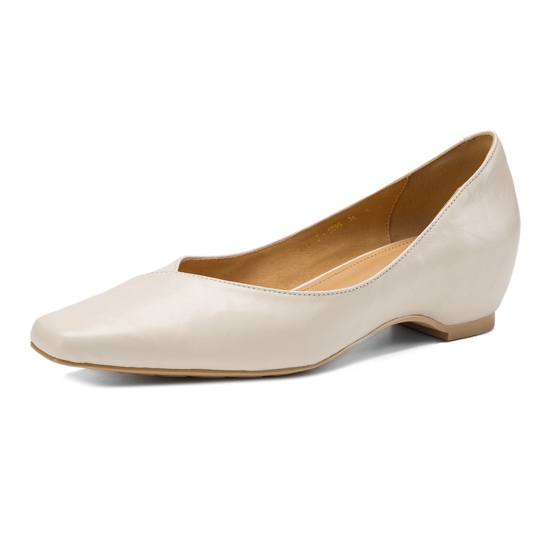 Women's Vintage Leather Shoes With A Square Toe And Sheepskin Upper E4a878d4 9860 4fa8 Bdb3 329089665907