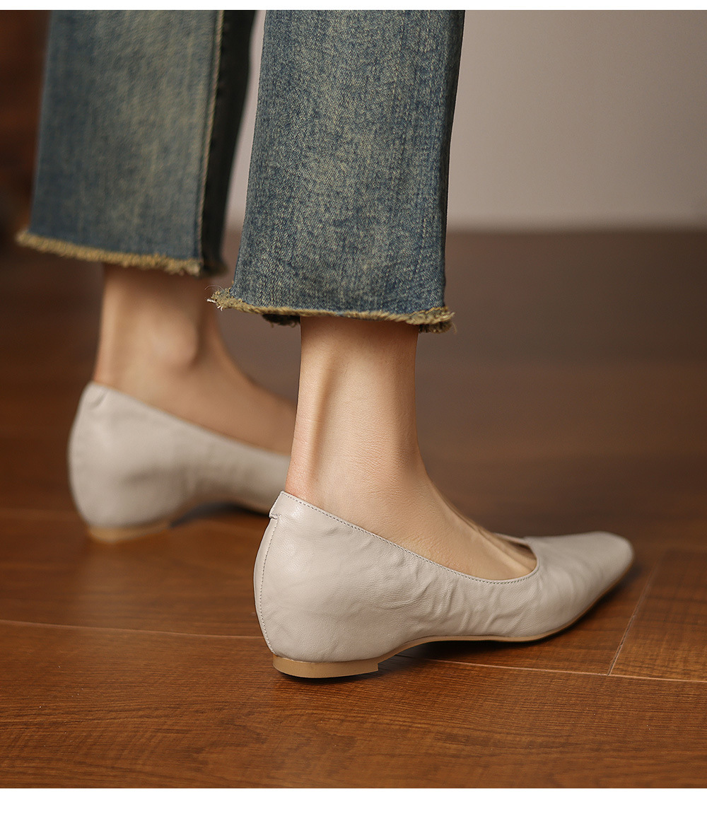 Women's Vintage Leather Shoes With A Square Toe And Sheepskin Upper F83128ab 9e2b 4cad A6a1 88075a6185f5