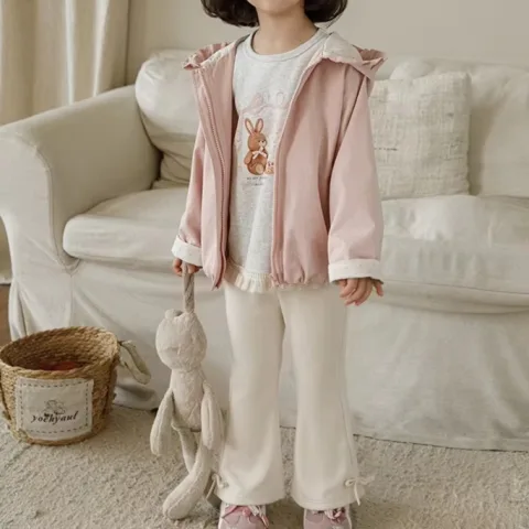 Simple Casual and Stylish High-elastic Flared Pants for Girls