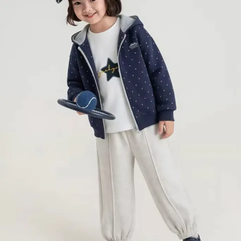 Girls' Loose-fitting Sports Casual Pants