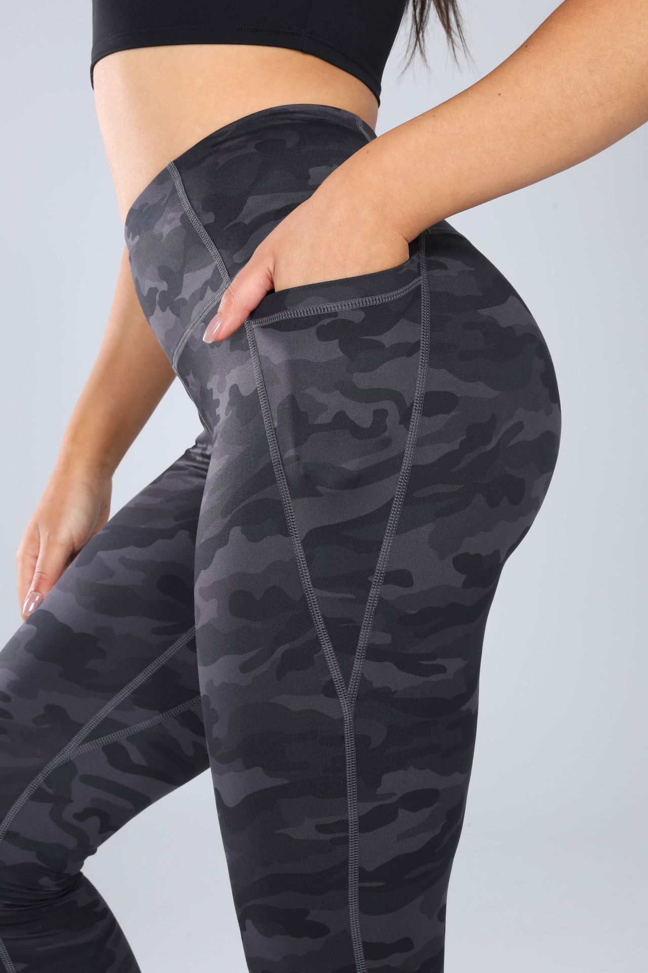 High-Waisted Running Leggings with Pockets, picture 12 of 12