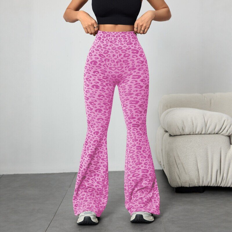 Leopard Print Yoga Pants, picture 4 of 7