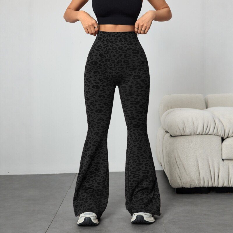 Leopard Print Yoga Pants, picture 3 of 7
