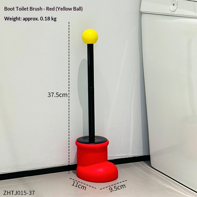 Household No-dead-corner Bathroom Cleaning Brush Set With Base And Long Handle