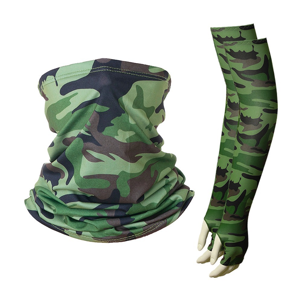 Sun-protective Sleeve And Neck Gaiter Combo (Royal blue