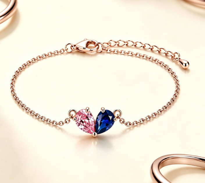 Stainless Steel Water Drop Ring Set, picture 10 of 12