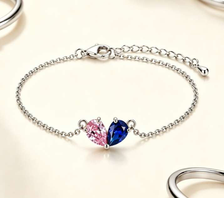 Stainless Steel Water Drop Ring Set, picture 2 of 12