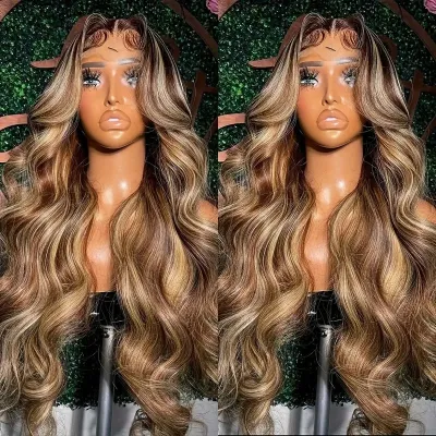 Front Lace Wig Medium Large Wave Long Curly Hair Full-head Wig Style