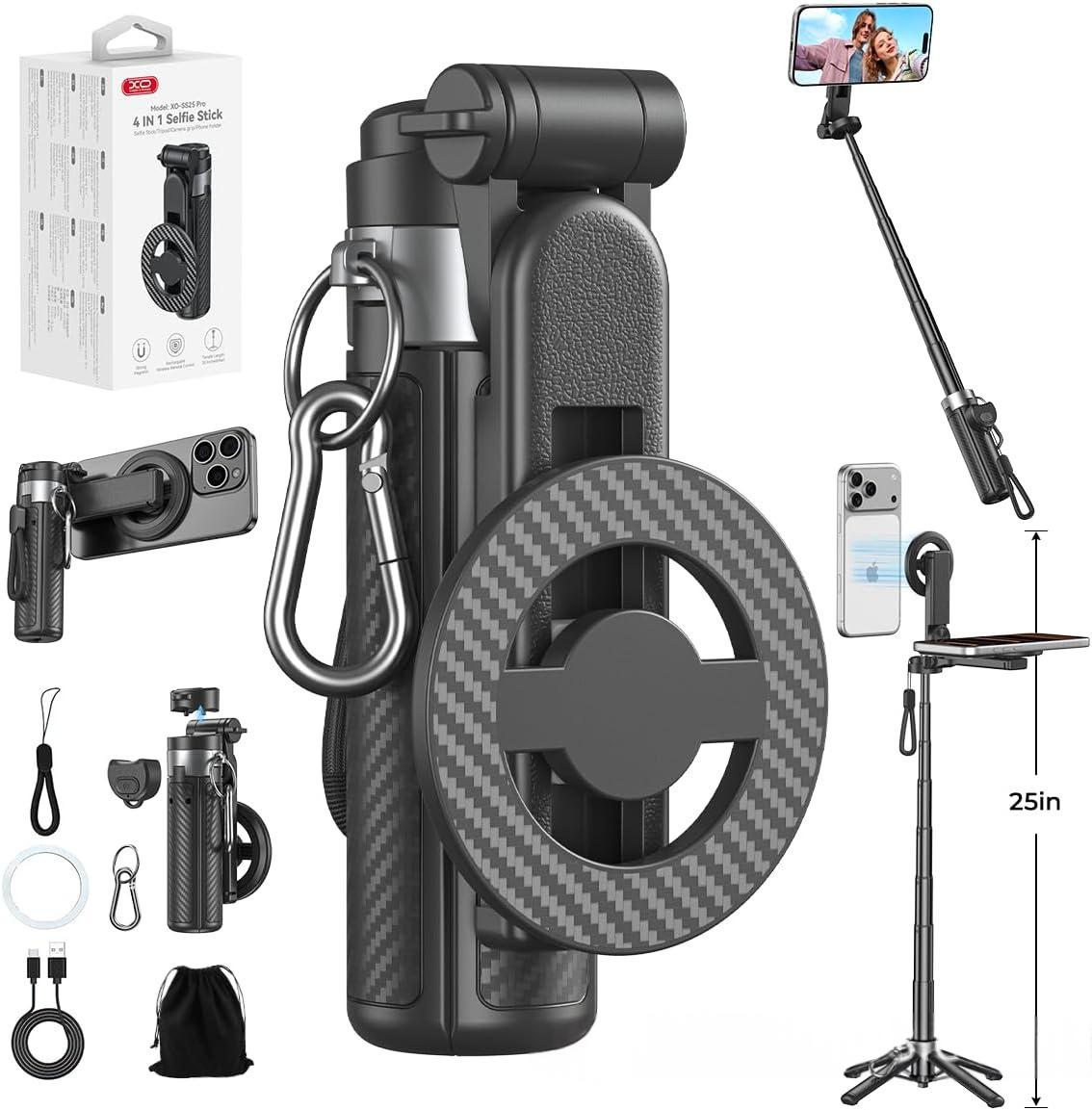 Stabilized Telescopic Bluetooth Selfie Stick
