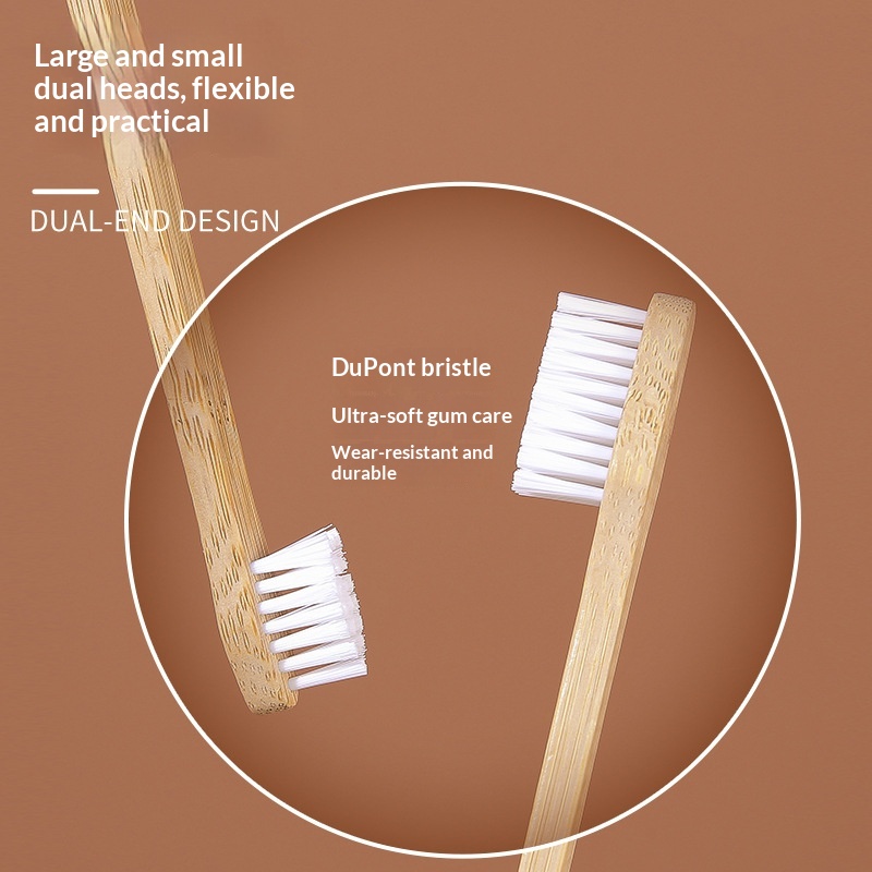 Pet Dual-head Long-handled Toothbrush Universal For Cats And Dogs With Large And Small Heads