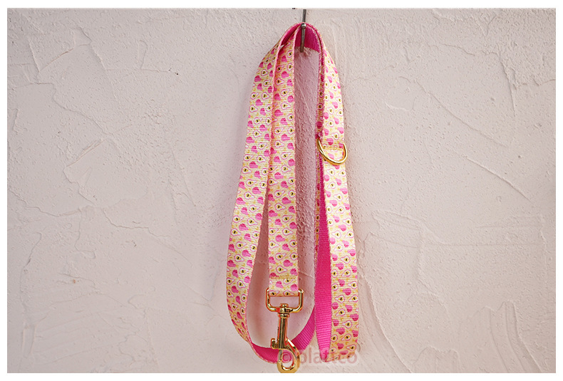 Nylon-look Dog Collar With Pet Print detail photo 7