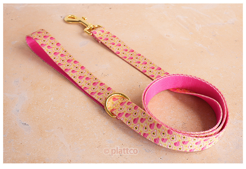 Nylon-look Dog Collar With Pet Print detail photo 1