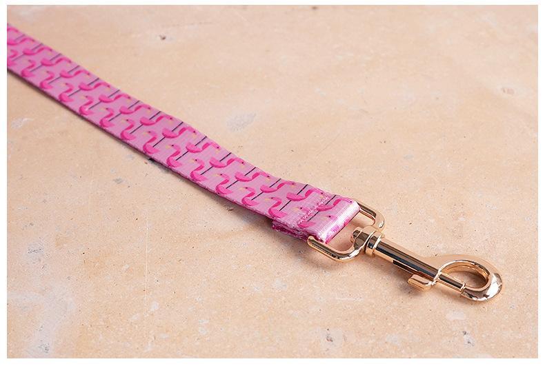 Flamingo-inspired Nylon Pet Collar detail photo 7