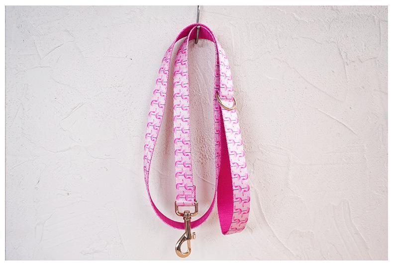 Flamingo-inspired Nylon Pet Collar detail photo 4