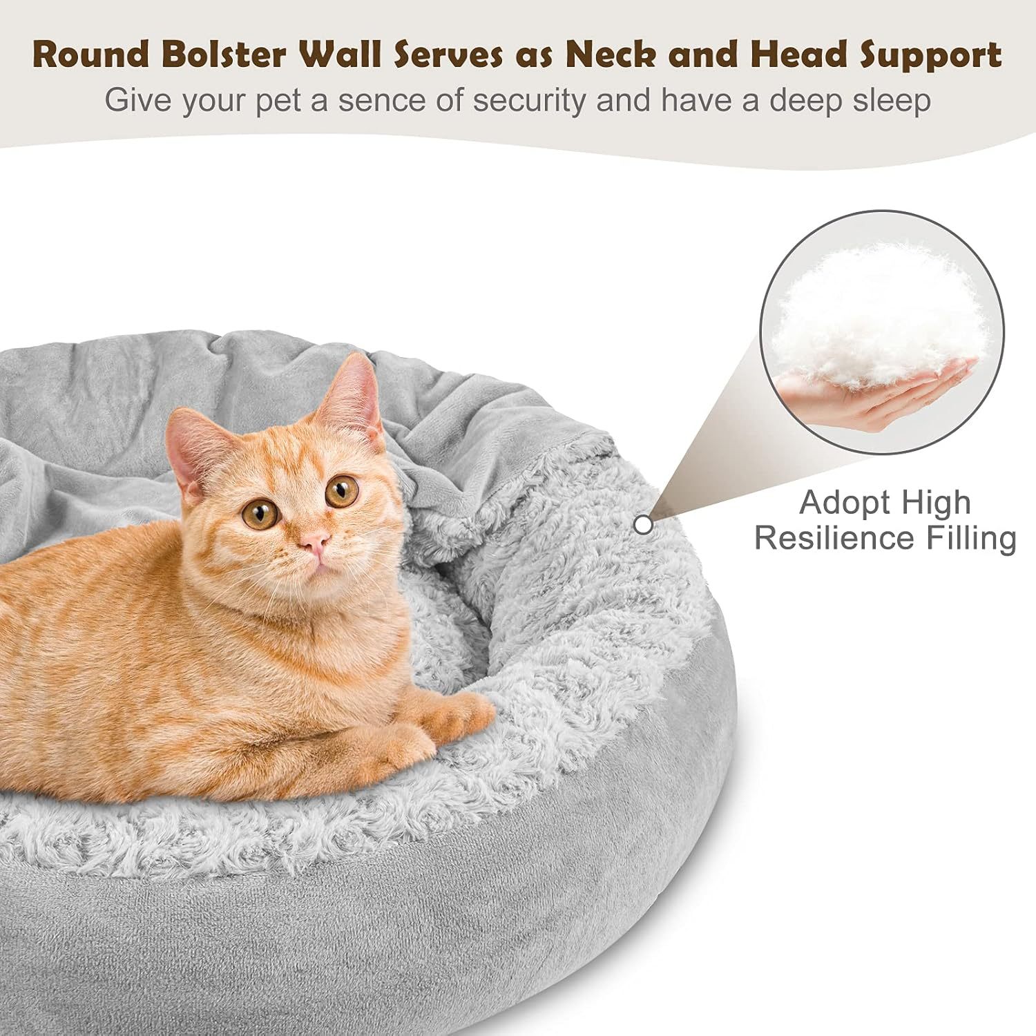 Pet Bed Cushion With Blanket For Small And Medium-sized Pets detail photo 17