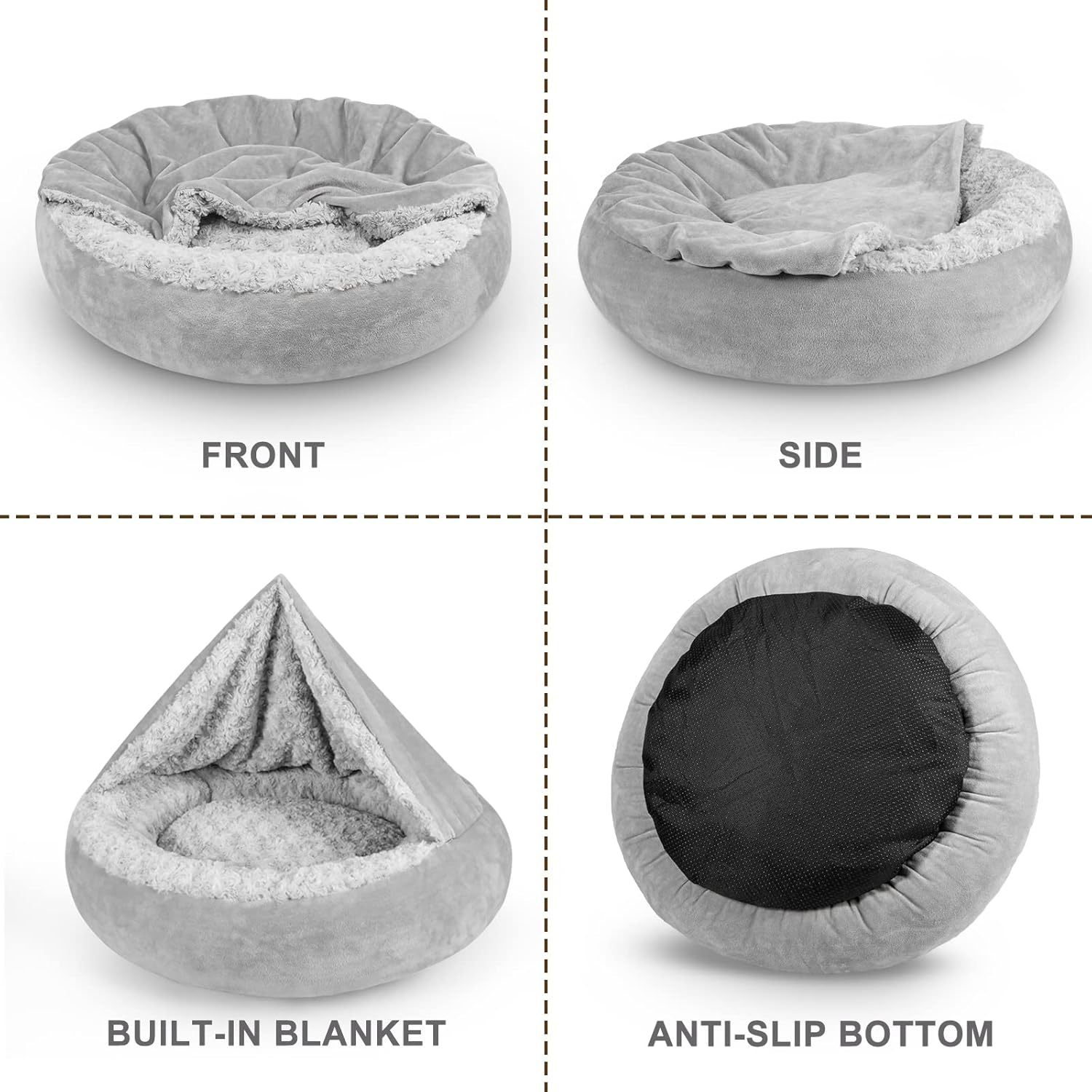 Pet Bed Cushion With Blanket For Small And Medium-sized Pets detail photo 16