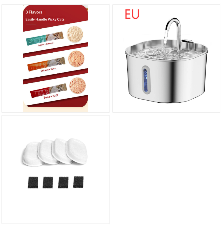 Stainless Steel Wireless Pet Water Fountain Kit