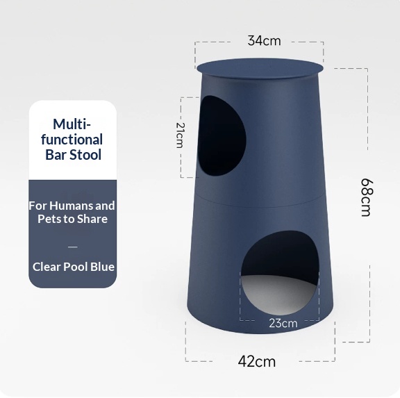 Shared Human-cat Furniture Stool And Cat Bed For Two Users Outdoor Use detail photo 7