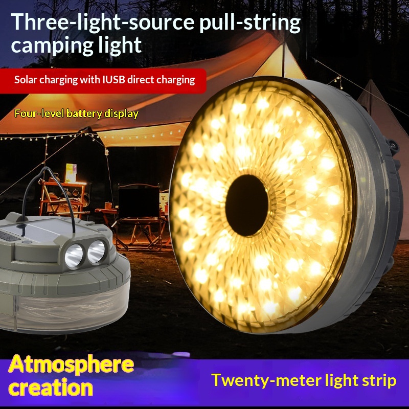 20-meter Solar-powered Camping Light