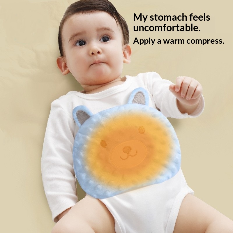 Newborn Baby Belly Wrap With Red Bean Filling Warm Compress For Infant Gas And Colic Relief