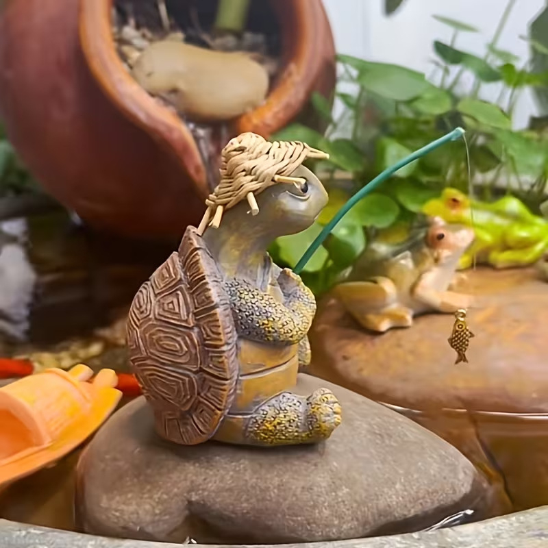 Turtle Fishing Tank Aquarium Decoration Ornament detail photo 7