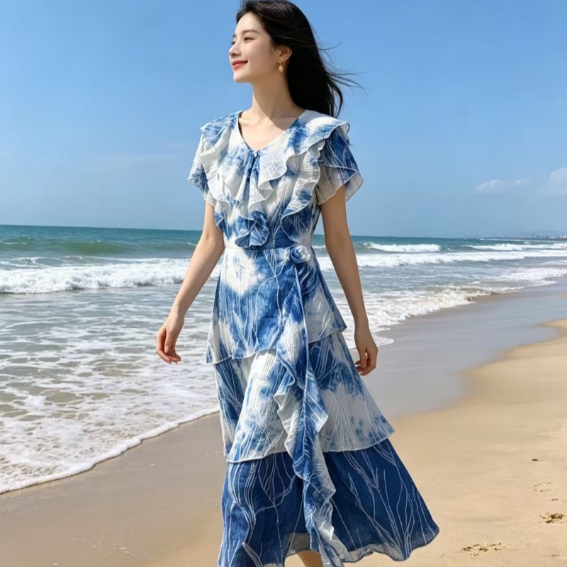 Fashionable Casual Hand-dyed Dress For Women