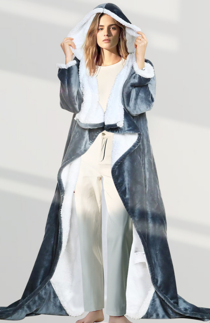 Household Hooded Wearable Heated Blanket
